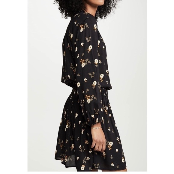 Velvet by Graham & Spencer Black Dress with Yellow Floral Pattern - Picture 4 of 11